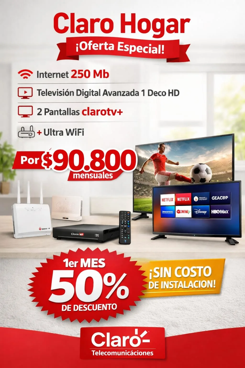 Internet 250 Mb + televisión avanzada imagen 2
