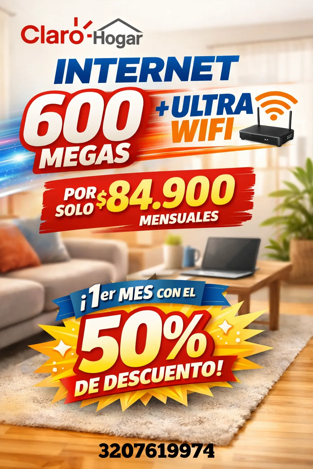 INTERNET 600 MB + ULTRA WIFI