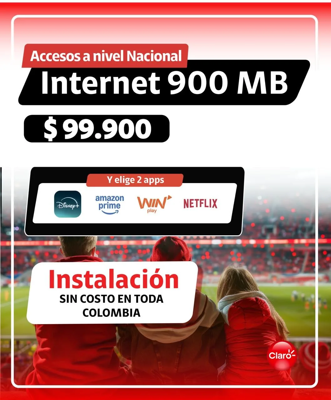 INTERNET 500/900 SIN COSTO DE INSTALACIÓN